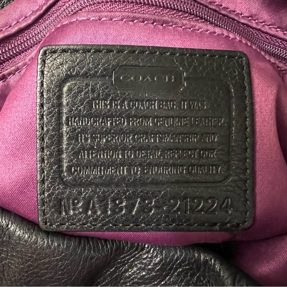 Coach 21224 Madison Isabelle Leather Hobo Black - Picture 8 of 13